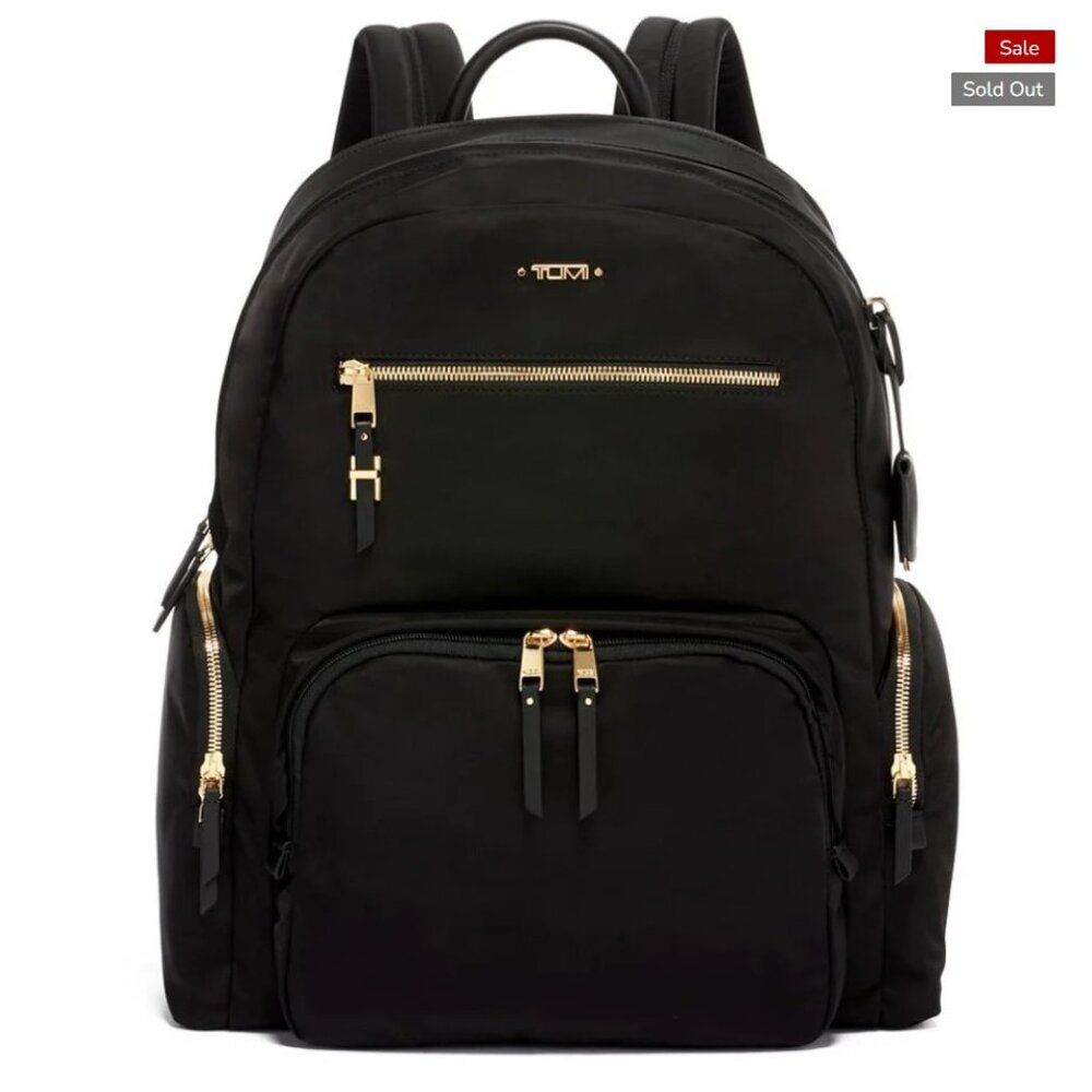 Tumi | Voyageur | Carson Backpack - Black and Gold